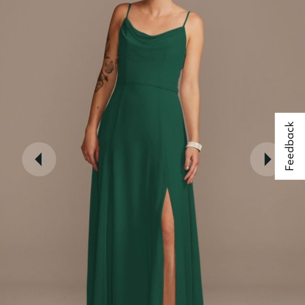 David's Bridal Juniper Bridesmaid Dress